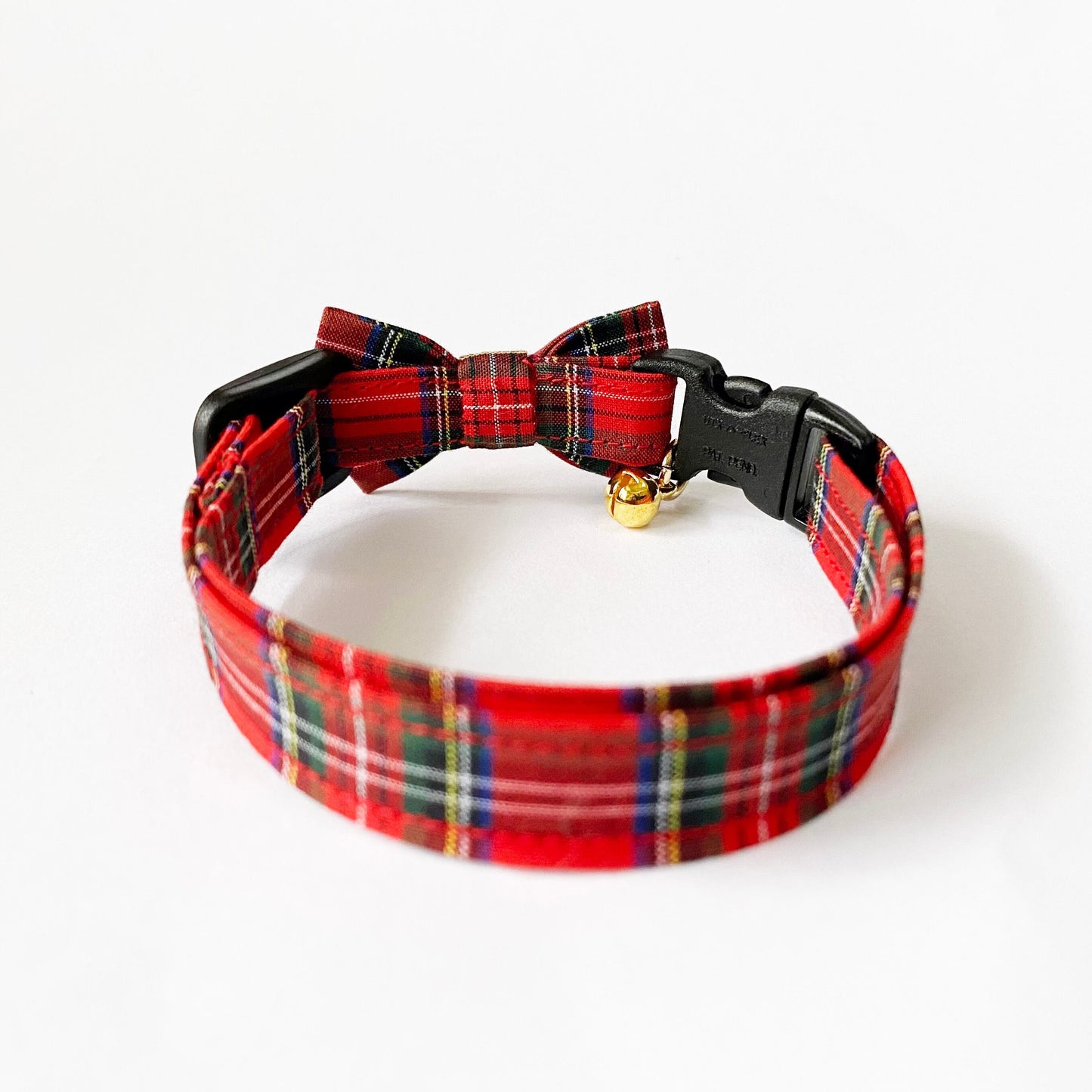 にゃんこ様用 超リボンが小さい蝶ネクタイ チェック レッド