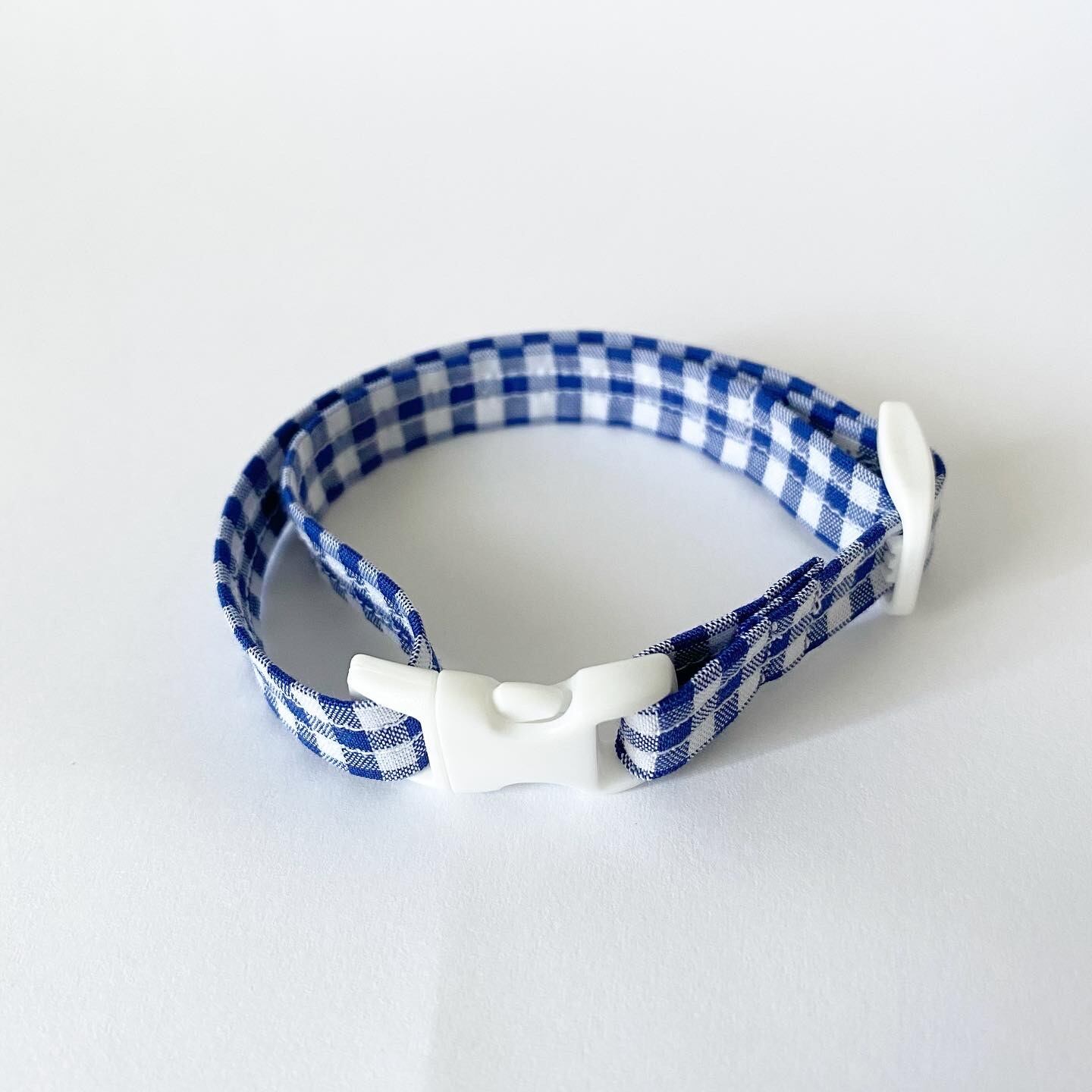 つけかえtie チョーカー チェック あお