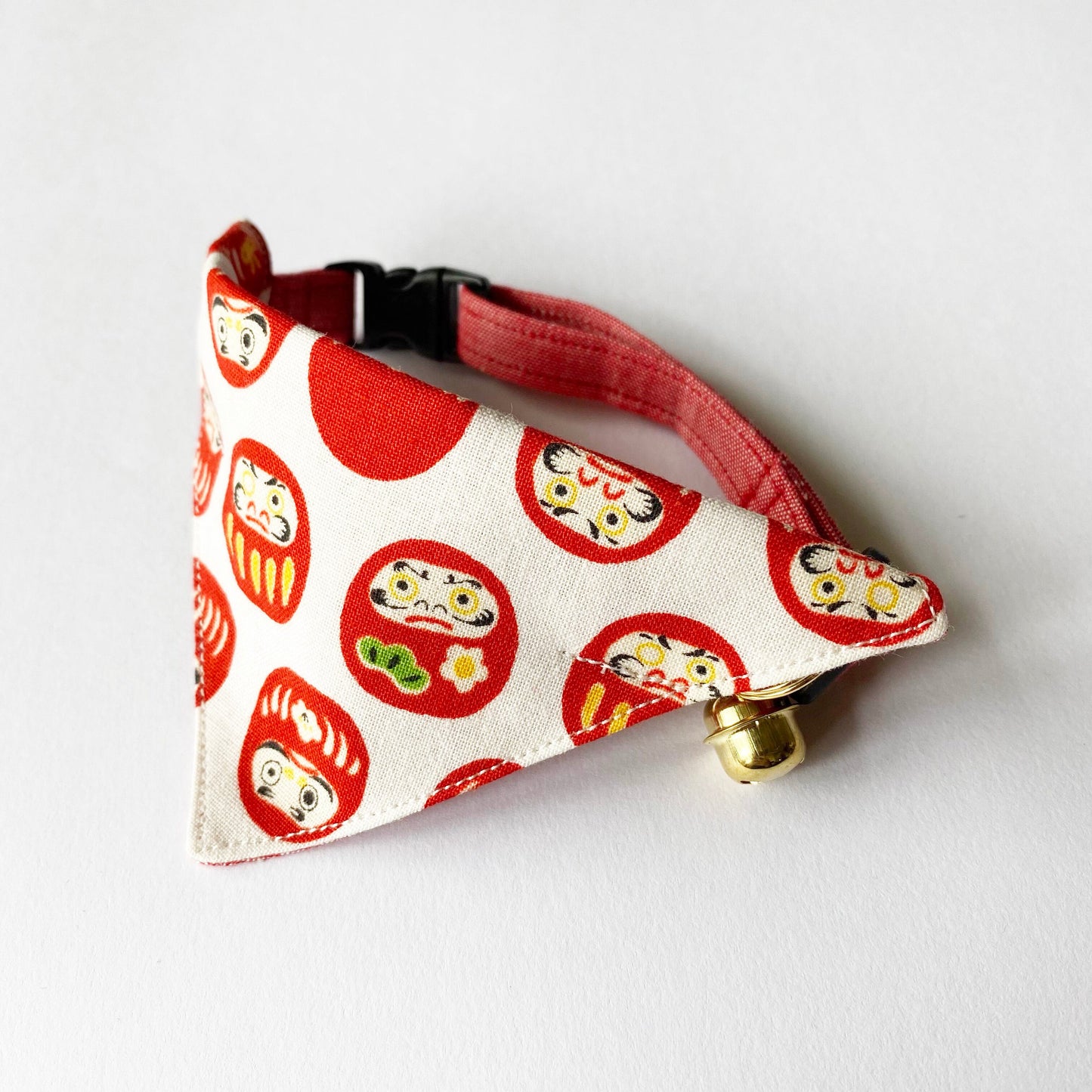 つけかえtie SET だるま柄バンダナ&あか のチョーカー
