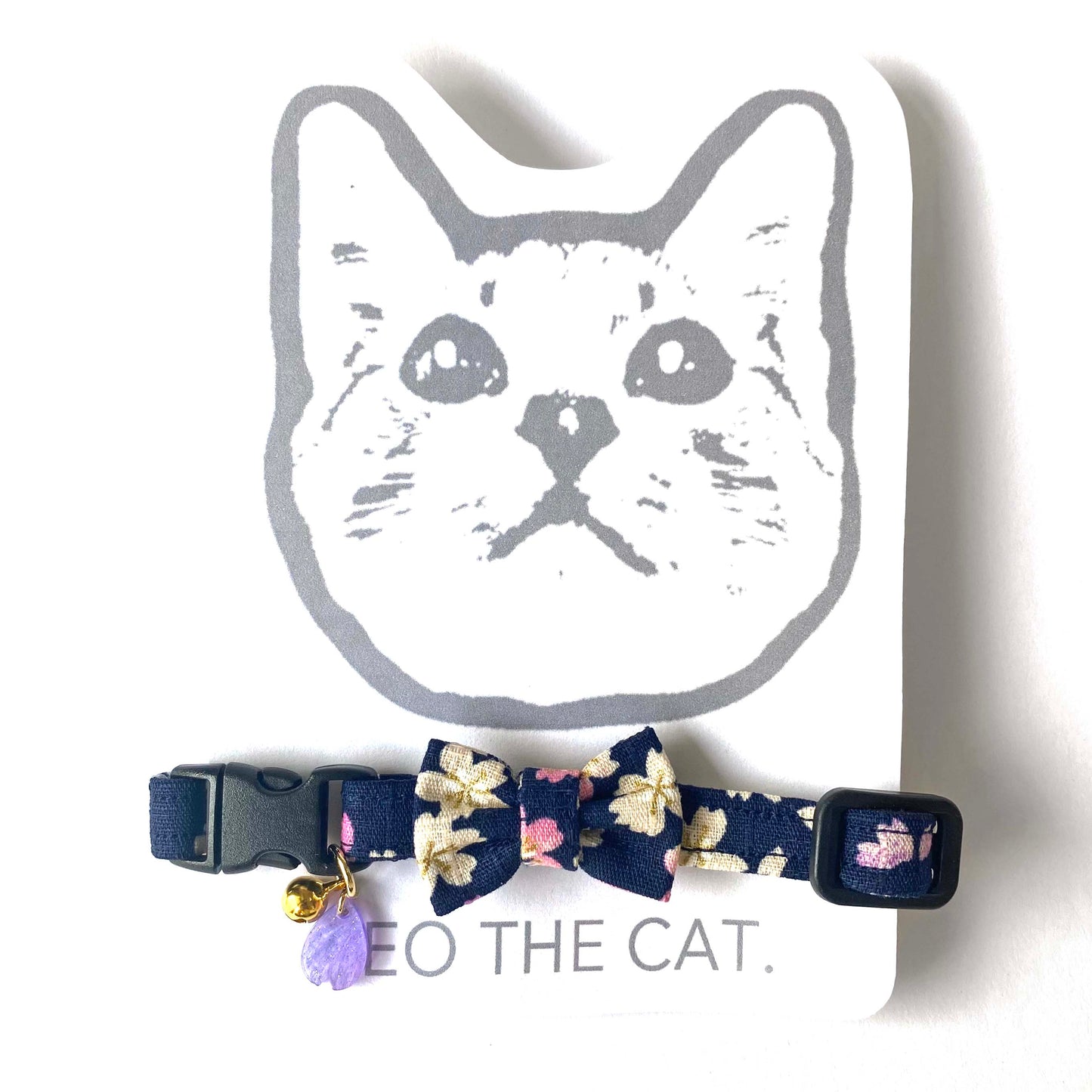 にゃんこ様用 超リボンが小さい蝶ネクタイ さくら こん