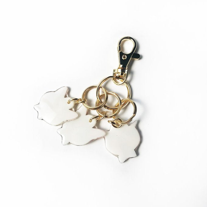 うちの子アクセサリー/3連BAGチャーム - ラウンド/GOLD