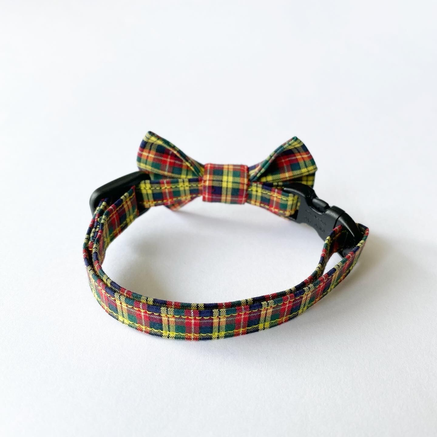 にゃんこ様用 蝶ネクタイ いせ○んみたいなチェック