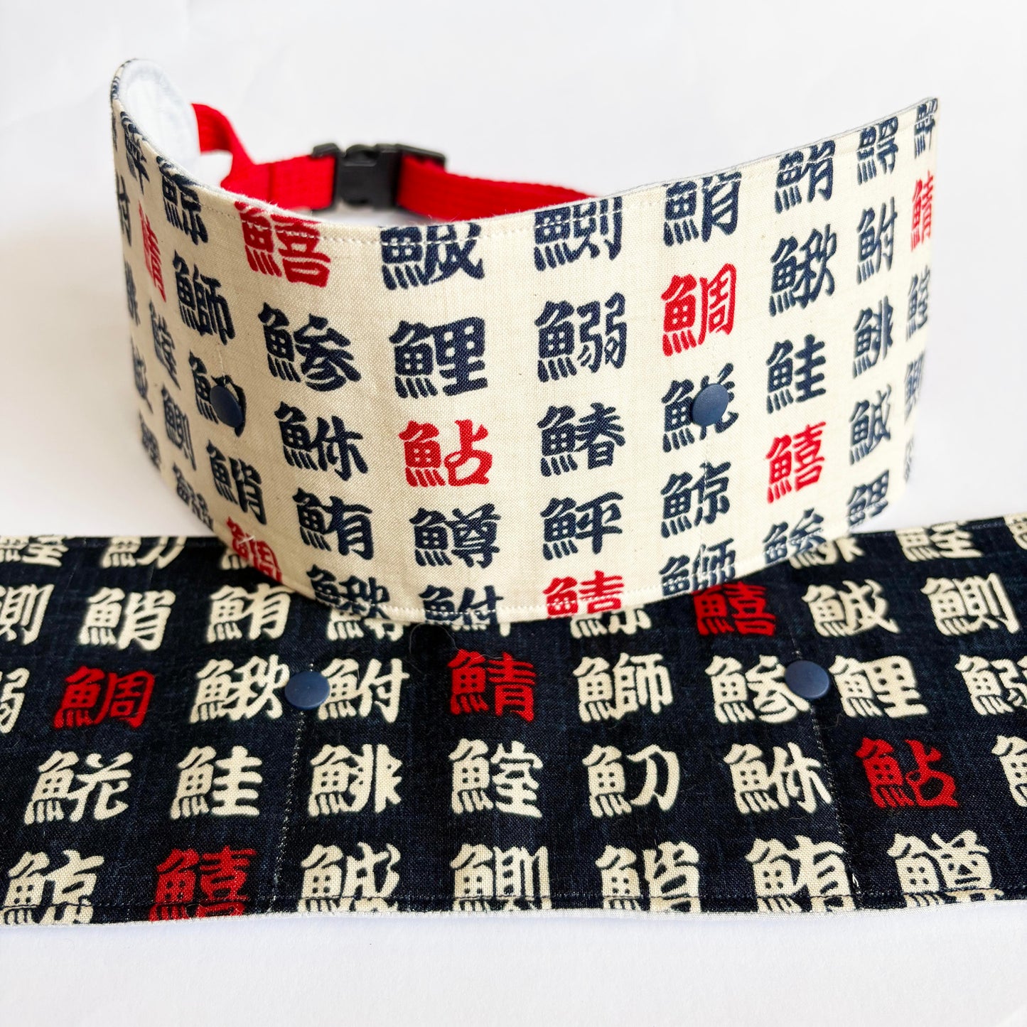 クールネック　Ｌサイズ　お魚漢字